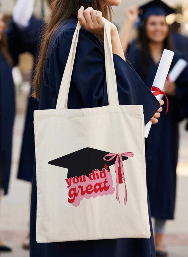 Lowha Polyester Shoulder Tote Bag for Graduation Celebration
