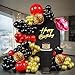 Ceeulvu Cheetah Balloon Arch Kit 116Pcs Cheetah Party Decorations with Red Black Gold Balloon Leopard Lip Heart Balloon Garland for Leopard Birthday Bachelorette - Image 2