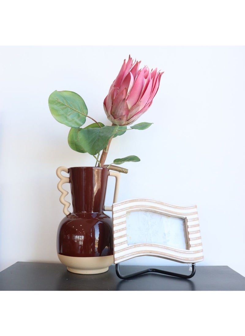 DANUBE HOME Celesta Vase Red 14X13.3X21.8Cm  - Image 1