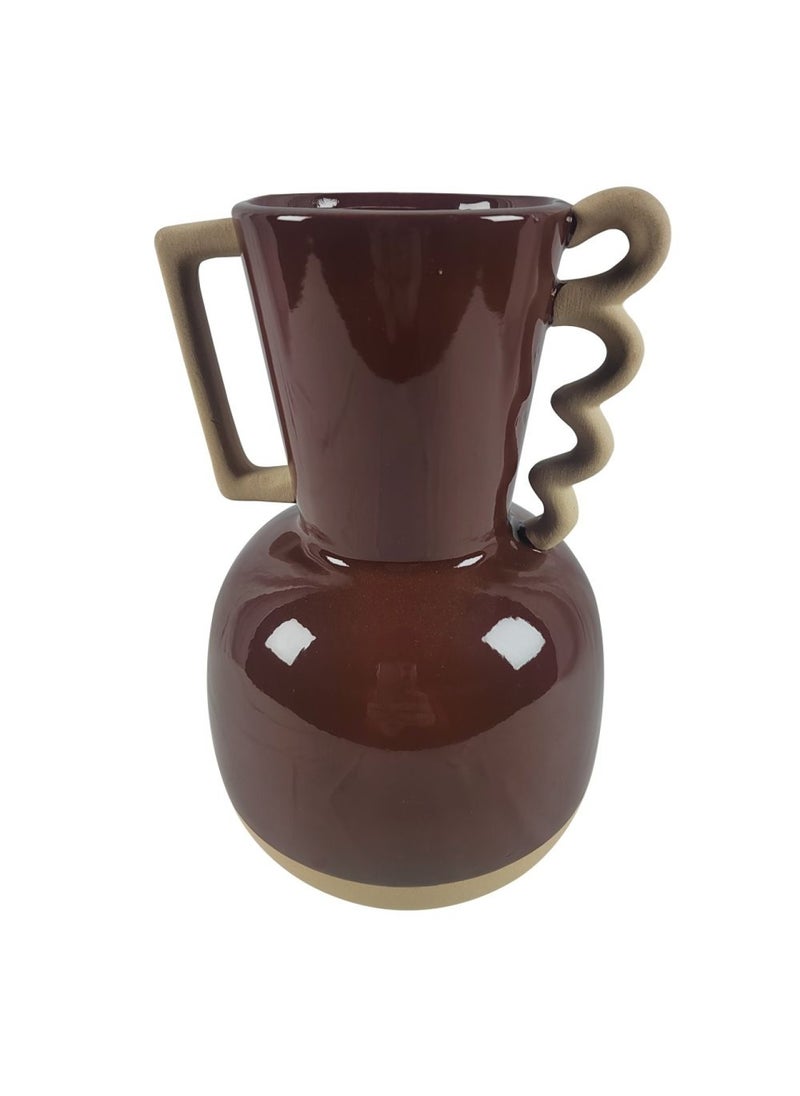 DANUBE HOME Celesta Vase Red 14X13.3X21.8Cm  - Image 2