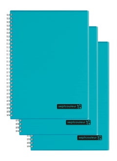 Maruman 3-Piece Septcouleur Notebook A5 Size Light Blue  - Image 1