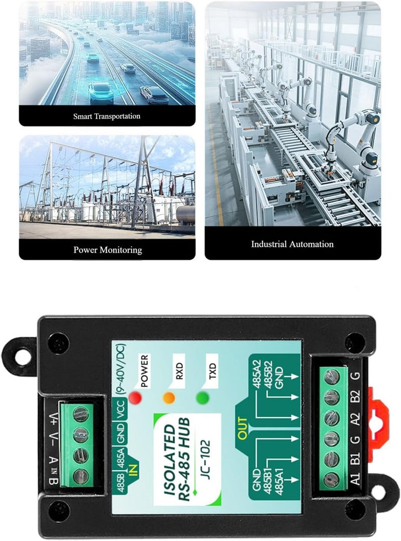 9-40V RS485 Systems Long Distance Transfer RS485 Data Interfaces Conversion Processor RTU Communication Module Module - Image 2