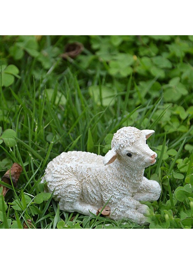 TATEELY 2 Pcs Sheep Panda Fairy Garden Kits Figurines for Miniatures Ornaments Fairies Gardens House Terrarium Kit Dollhouse Supplies DIY Outdoor Decorations Moss Micro Landscaping Decor - Image 5