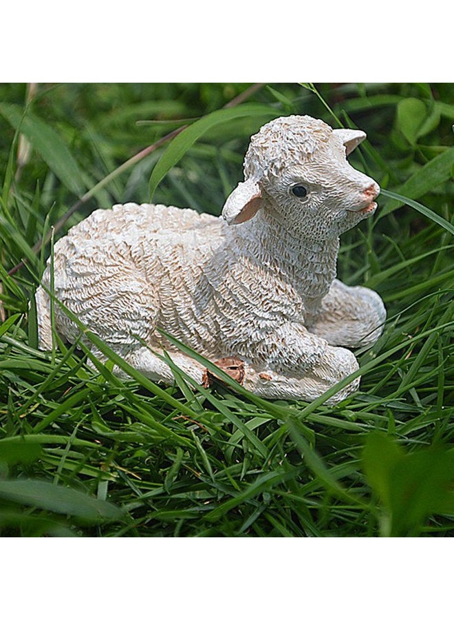 TATEELY 2 Pcs Sheep Panda Fairy Garden Kits Figurines for Miniatures Ornaments Fairies Gardens House Terrarium Kit Dollhouse Supplies DIY Outdoor Decorations Moss Micro Landscaping Decor - Image 4