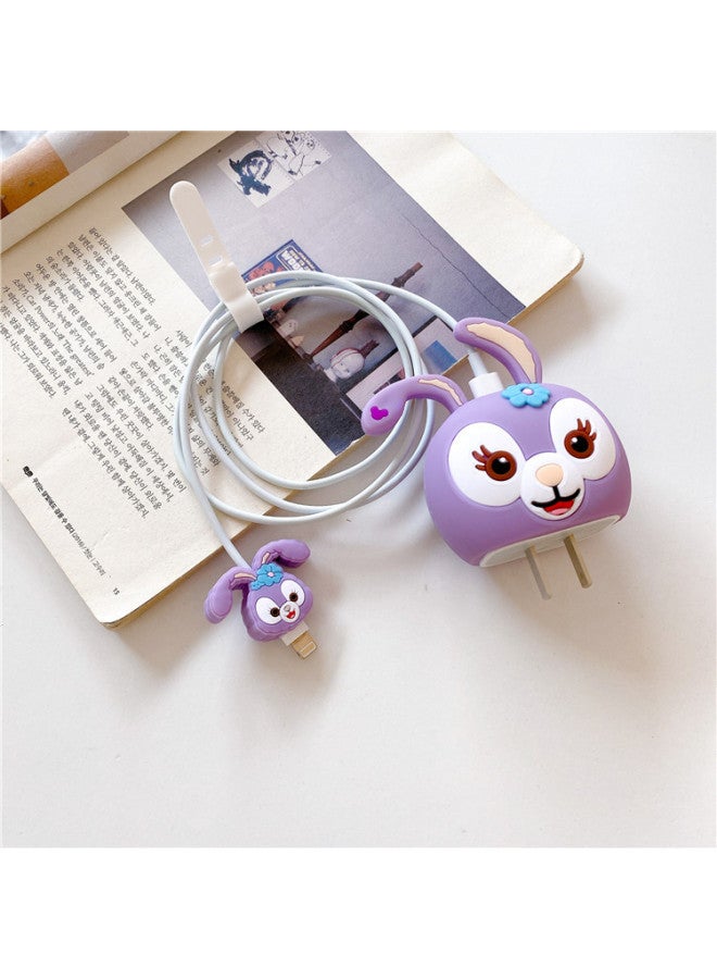 Beauenty The Charger Protective Cover Is Suitable For Apple 13 Fast Charging Protective Cover 5/18/20W Charging Head Protective Cover Stall-Specifications:143. Three-eyed Two-piece Set - Image 4