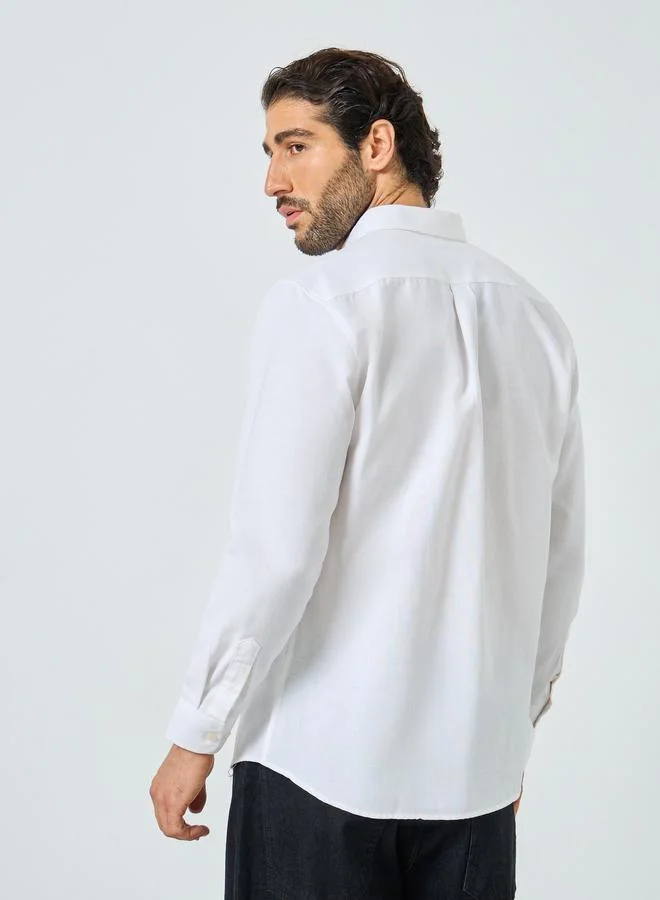 Styli Styli Regular Fit Buttoned Long Sleeve Shirt
