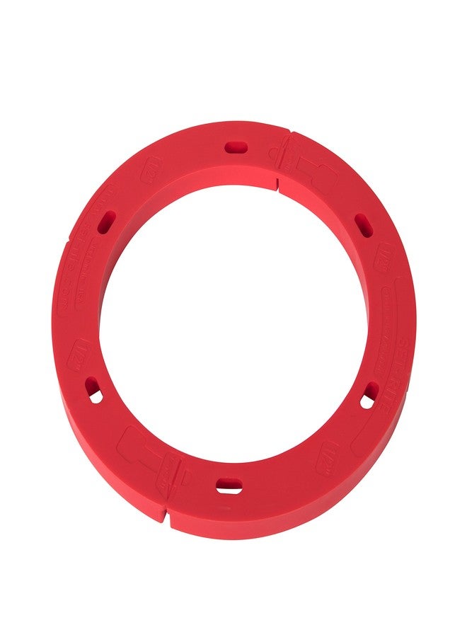 أوتي فواصل شفة المرحاض من مجموعة أوتي 43411 سيت-رايت، مقاس 1/2 بوصة، أحمر - Image 1