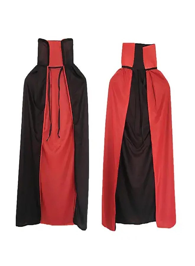 Fancy Agents Red Robe Hooded Cap |Robe Costume for Kids| Vampire Cape Cloak Halloween Party Costume Accessory for Kids| Halloween Dress for Boys and Girls (6-7 Years)