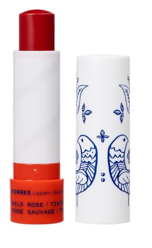 KORRES Lip Butter Stick Wild Rose Tinted Hydrating Lip Balm with Greek Hypericum Balsam Oil, Moisturizing Natural Shine & Subtle Tint for Soft Smooth Lips, Lip Care for Women & Men, 0.17 Oz Stick - Image 5