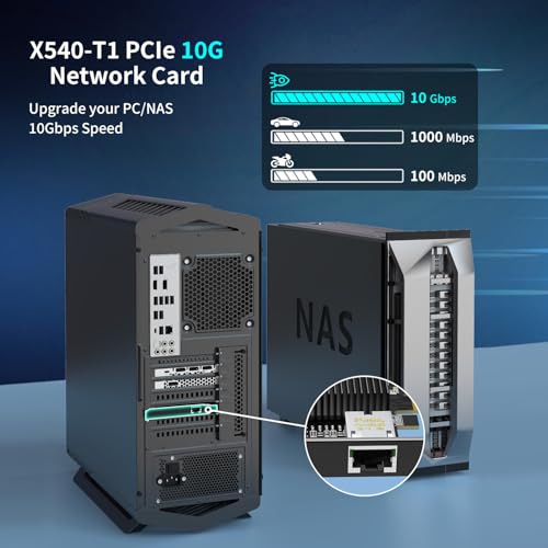 NICGIGA 10Gb Base-T PCI-e Network Card, Intel X540-T1 Controller, NICGIGA 10Gbps Ethernet Adapter with 10Gbe RJ45 Port ， 10G NIC Card, Support Windows/Windows Server/Linux/Vmware/ESX - Image 4