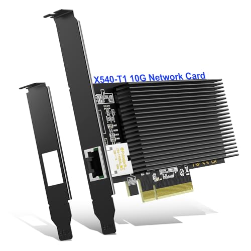 NICGIGA 10Gb Base-T PCI-e Network Card, Intel X540-T1 Controller, NICGIGA 10Gbps Ethernet Adapter with 10Gbe RJ45 Port ， 10G NIC Card, Support Windows/Windows Server/Linux/Vmware/ESX - Image 1