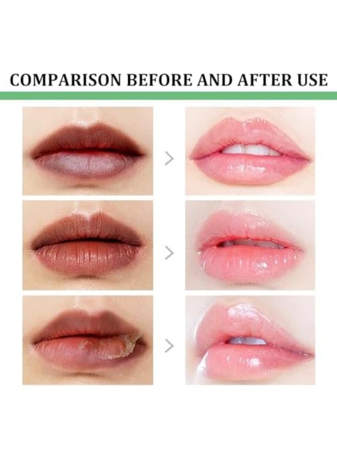 إيلهو تفتيح الشفاه الداكنة، بلسم مرطب للعناية بالشفاه، ملطف شفاف طويل الأمد لإصلاح الشفاه المتشققة وإزالة الشفاه الداكنة، ترطيب كامل وتفتيح - Image 5
