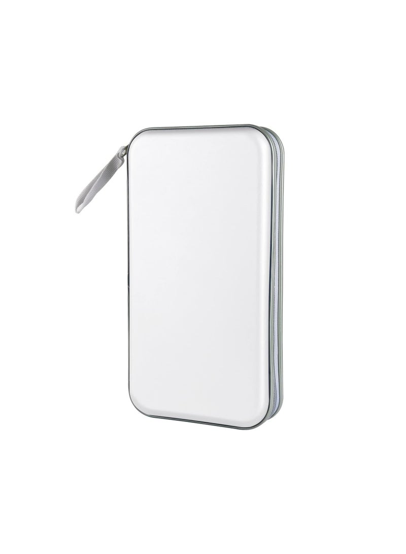 96 - Capacity White CD Organizer, Thick Plastic Build for Long - Lasting Use  - Image 1
