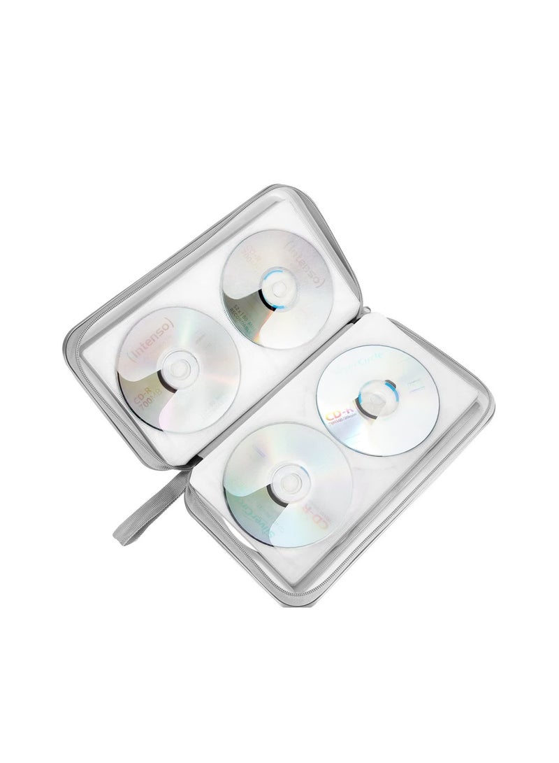 96 - Capacity White CD Organizer, Thick Plastic Build for Long - Lasting Use  - Image 2
