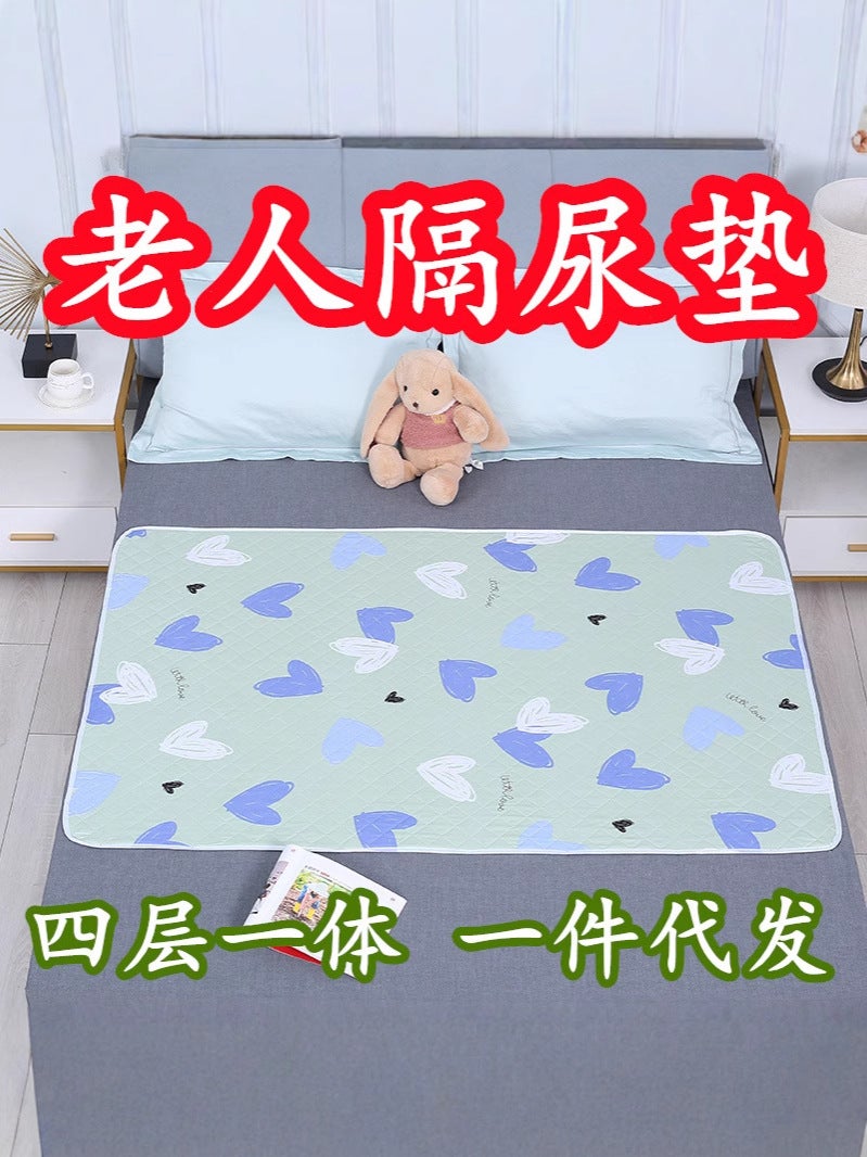 حصيرة حفاضات لكبار السن مقاومة للماء قابلة للغسل بحجم كوين لحماية السرير حصيرة للمرتبة للنساء في فترة الحيض متكاملة بأربع طبقات بالموجات فوق الصوتية - Image 4