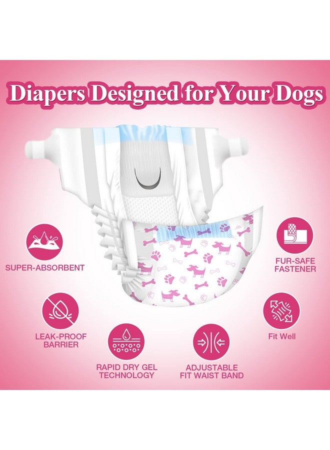 Dono Disposable Dog Diapers Female, Super Absorbent Doggie Diaper, RapidDry Gel Technology Puppy Diapers, LeakProof Fit Cat Diapers For Doggy In Heat,Excitable Urination,Incontinence,Training - Image 2