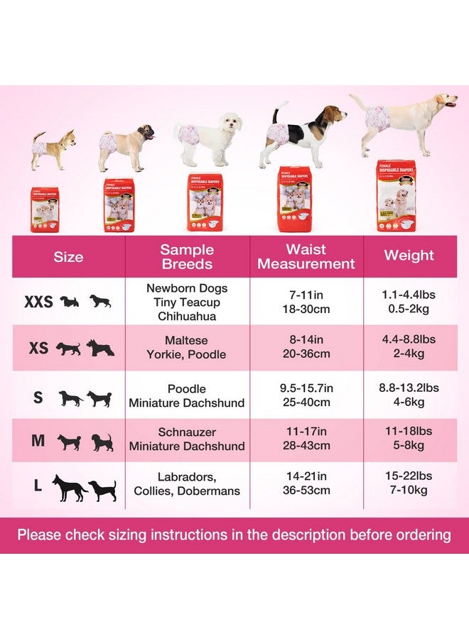 Dono Disposable Dog Diapers Female, Super Absorbent Doggie Diaper, RapidDry Gel Technology Puppy Diapers, LeakProof Fit Cat Diapers For Doggy In Heat,Excitable Urination,Incontinence,Training - Image 5