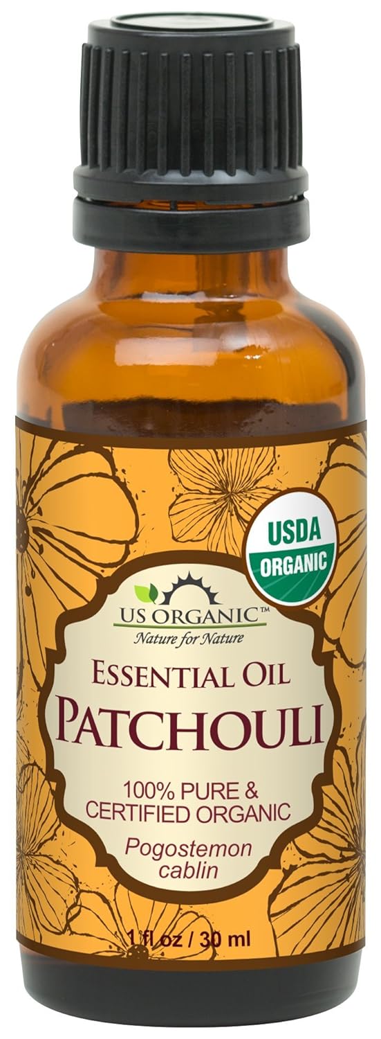 US Organic 100 Pure Patchouli Essential Oil  USDA Certified Organic Steam Distilled  WEuro droppers More Size Variations Available 30 ml  1 fl oz