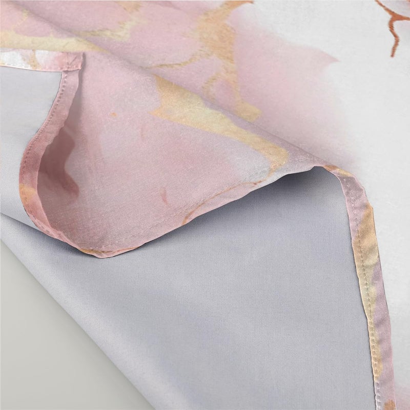 DXTKWL Cloth Napkins Set of 6 Pink Rose Gold Marble Print Polyester Dinner Napkins 20x20 inch Reusable Washable Table Cloth Napkins for Home Holiday Dining Wedding Party Decoration - Image 4
