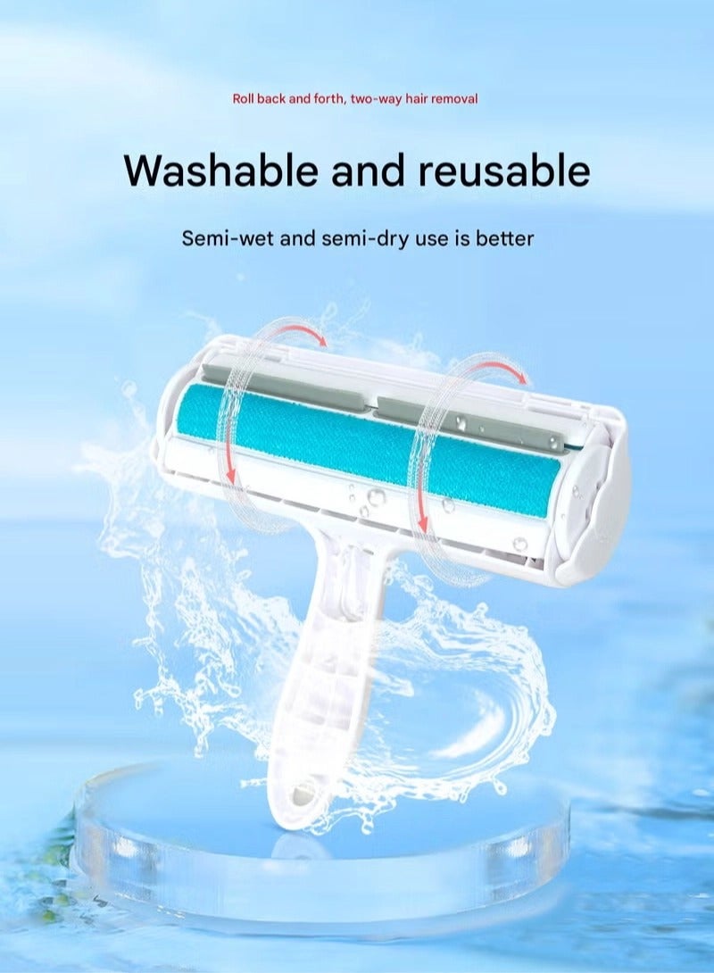Pet Hair Remover Roller Blue/White 20 x 19cm - Image 5