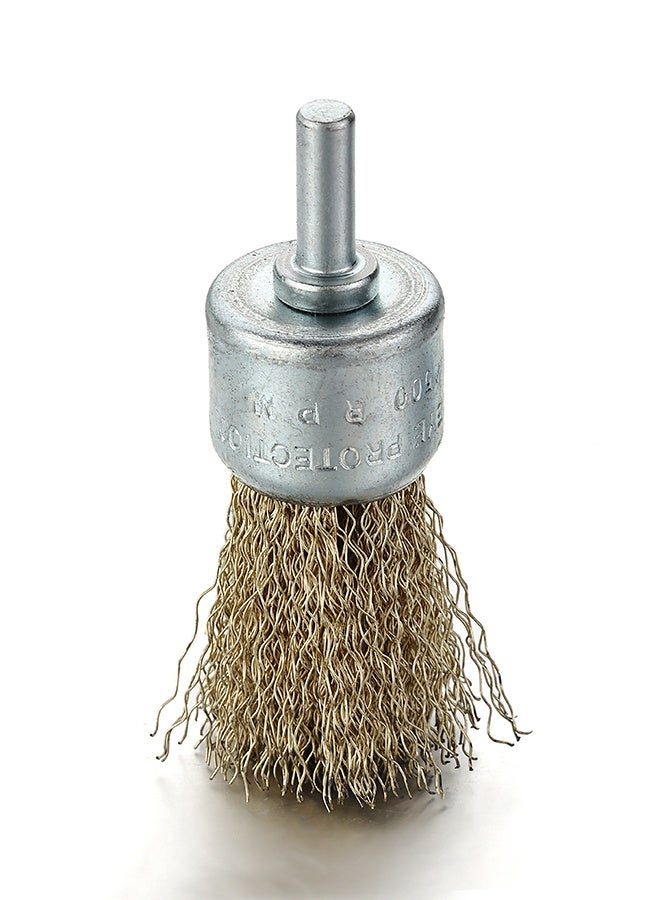LAWAZIM Pro7 Wire Brush Set -5 Piece- Heavy-Duty Brass Abrasive Deburring Wire Wheel Brushes, Cup Brushes, and End Brush - Perfect for Metal Cleaning, Rust Removal, and Surface Preparation with Power Tools  - Image 4