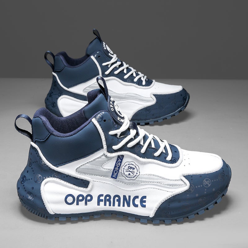 Men'S Shoes Winter Big Kids Teenagers High-Top Sports Fleece-Lined Warm Senior High School Junior High School Students Cotton Shoes - Image 5