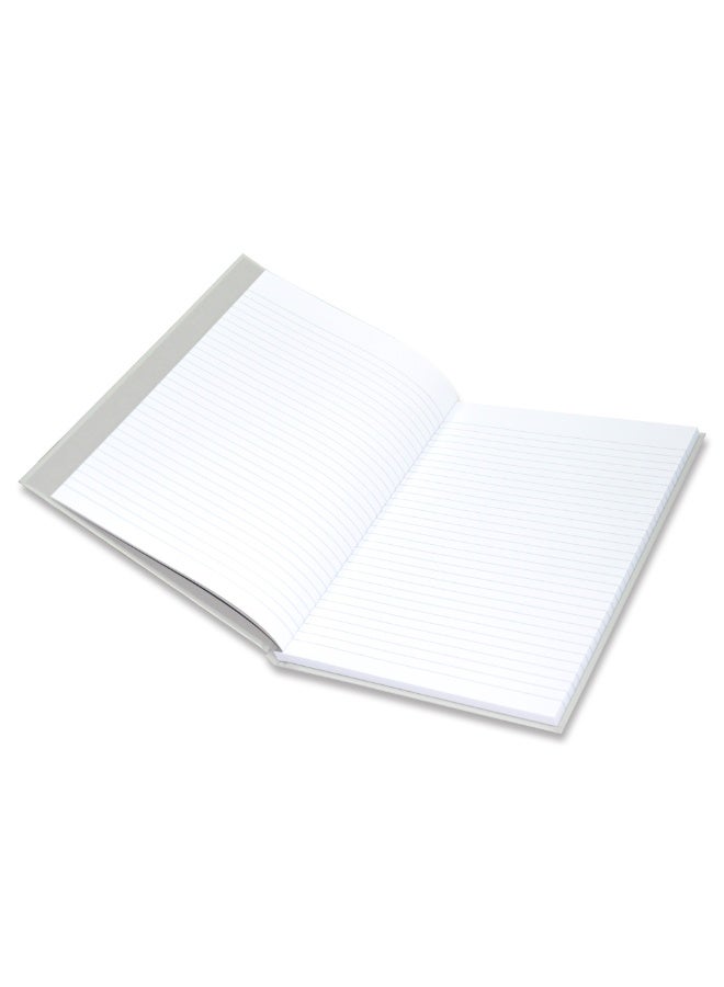 FIS Neon Hard Cover Notebook Single Line A4, 100-Sheets, Platinum 5-Piece - FSNBA4N272 - Image 2