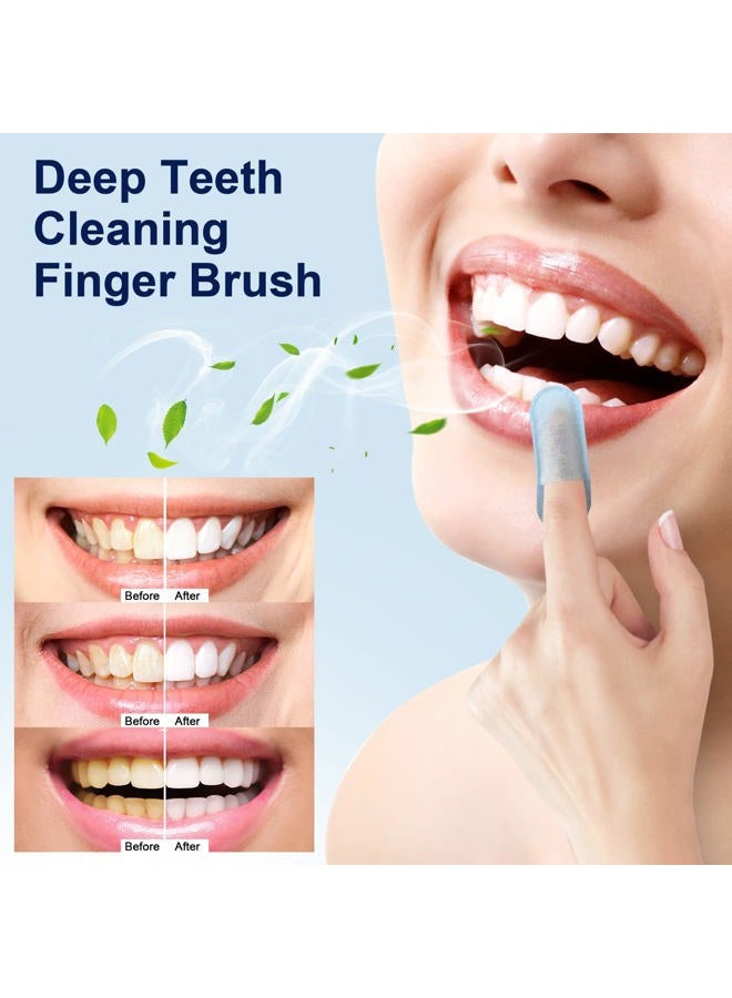MySmile Teeth Wipes 100pcs Disposal Finger Brush Deep Cleaning Wipes Oral Brush Ups Tooth Wipes ​For Teeth Cleaning, Oral freshes Mint Flavor - Image 4