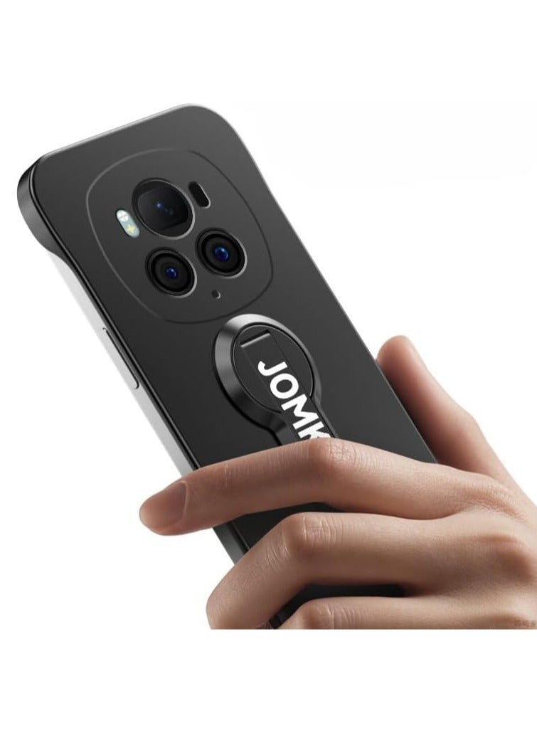 متوافق مع غطاء هاتف Honor Magic 6 Pro، مزود بحامل دوار بزاوية 360 درجة، غلاف هاتف رقيق جداً من مادة PC مقاوم للصدمات والحماية من السقوط. - Image 2