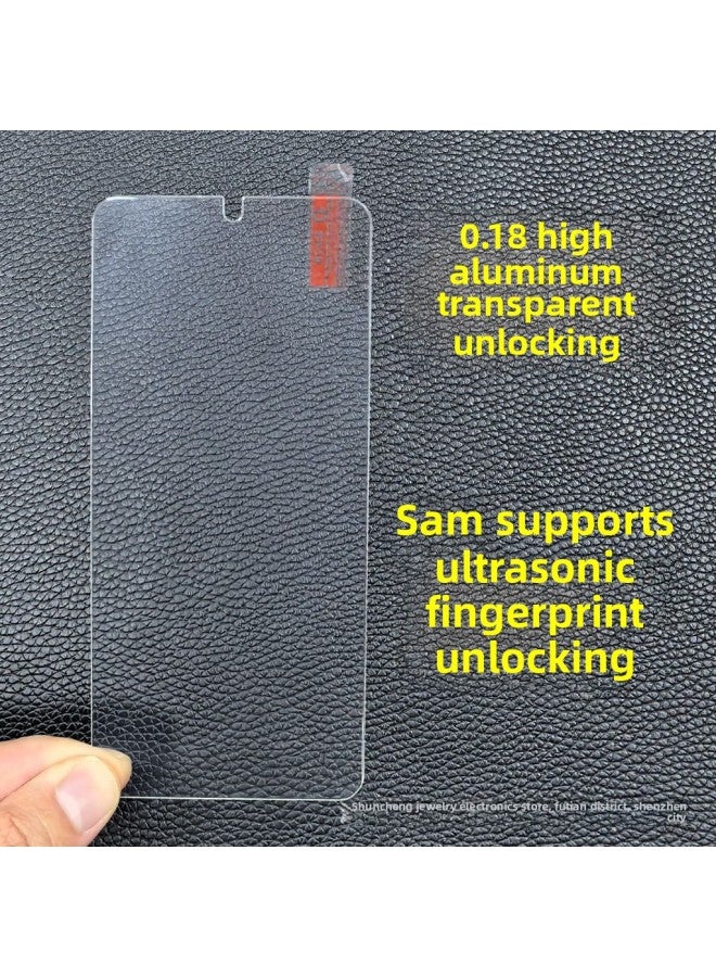 For S25Ultra Screen Printing Tempered Film Unlock Version S23 Transparent Unlock S24u S21 S22 Anti-peep-Color:0.18 High Aluminum Silk Screen Unlocking-Dimensions:S25edge  - Image 3
