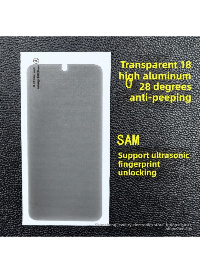 For S25Ultra Screen Printing Tempered Film Unlock Version S23 Transparent Unlock S24u S21 S22 Anti-peep-Color:0.18 High Aluminum Silk Screen Unlocking-Dimensions:S25edge  - Image 4