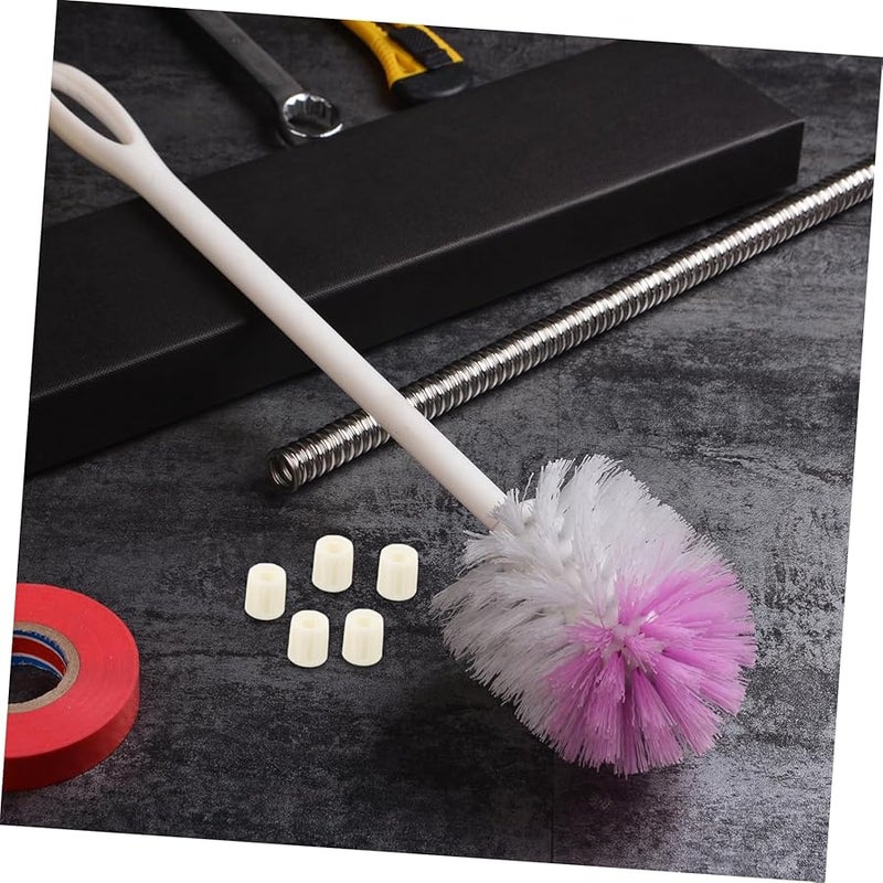 4 Pack Toilet Brush Handle Replacement Nuts Spiral Connectors Easy Clean Detach - Image 4