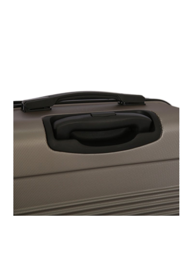 GIORDANO - Hardside Luggage Trolley Bag 3 Pieces Set With Spinner Wheel,Silver (S-20inch,M-24inch,L-28inch) - Image 1