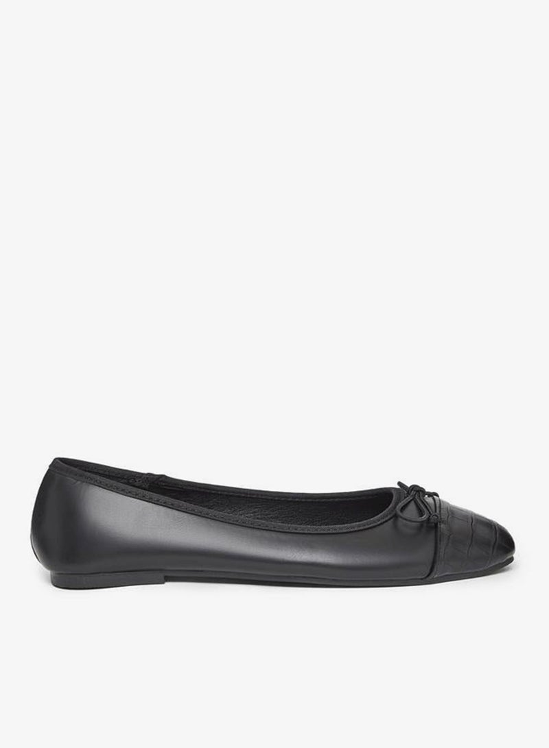 Styli Black Ballet Flat Shoes - Image 1