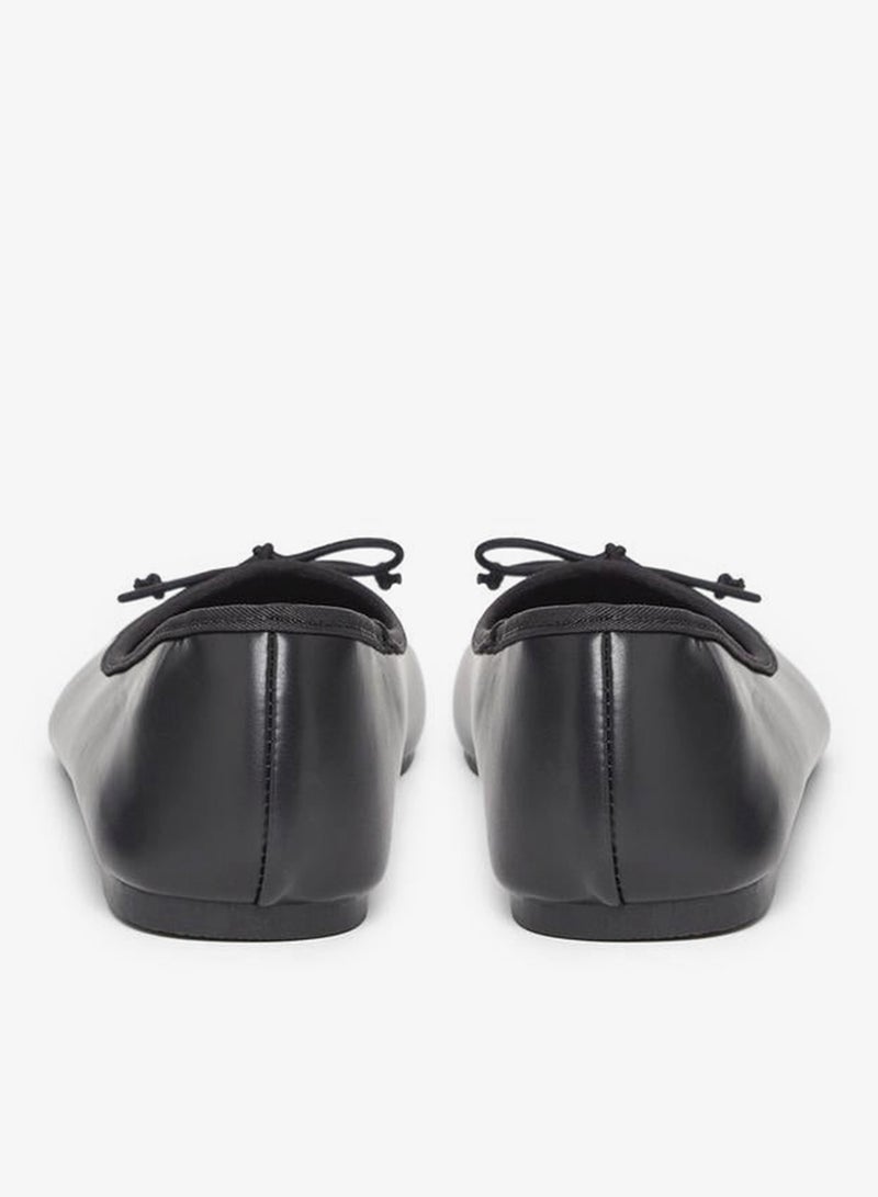 Styli Black Ballet Flat Shoes - Image 4