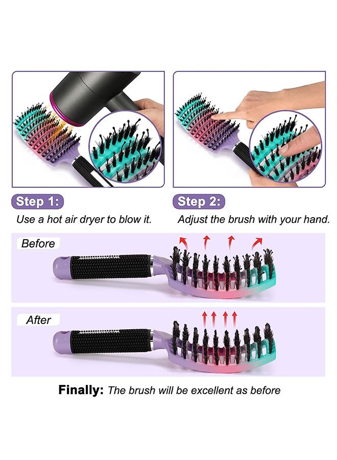 general Detangling Brush,1 Pack,Detangler Hair brush for Adult and Kids Wet or Dry Hair,Boar Bristle Hair Brush Getting Knots Out without Pain Adds Shine and Makes Hair Smooth - Image 4