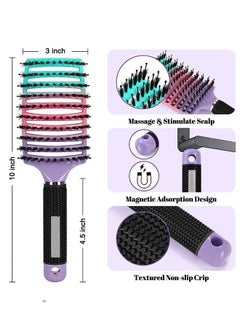 General Detangling Brush,1 Pack,Detangler Hair brush for Adult and Kids Wet or Dry Hair,Boar Bristle Hair Brush Getting Knots Out without Pain Adds Shine and Makes Hair Smooth  - Image 3