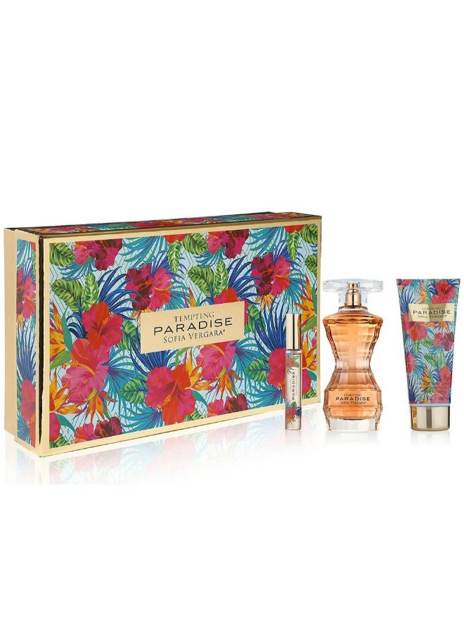 SOFIA VERGARA Sofia Vergara Tempting Paradise - Eau de Parfum 100 ml + Rollerball 10 ml + Shimmer Body lotion 100 ml Gift Set - Image 2