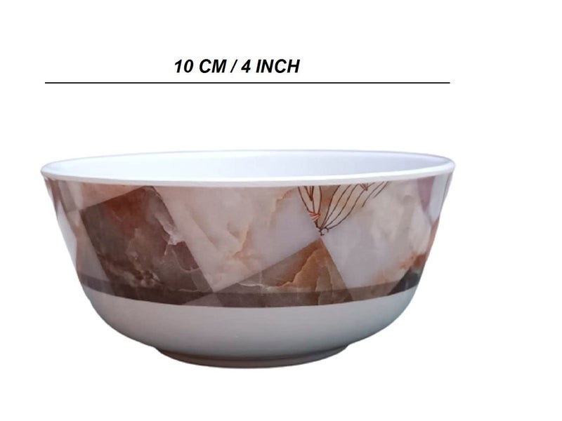 Servewell Melamine Round Serving Veg Bowl/Katori,Glossy,Set of 6,Supermus,180 ml - Image 2