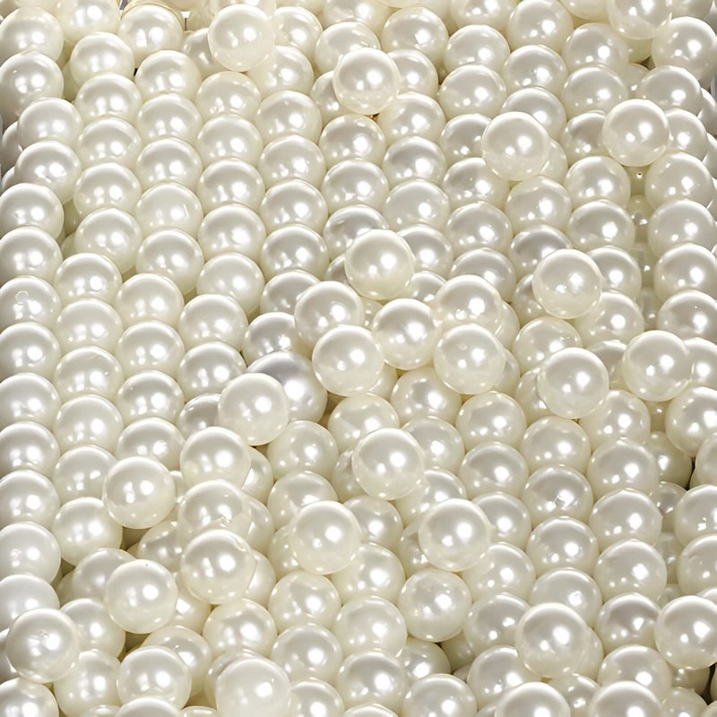 Sooyee Art Faux Pearls 1700Pcs Loose Beads no Hole 11 Lbs 8mmIvory for Vase Fillers Table Scatter Wedding Birthday Party Home Decoration