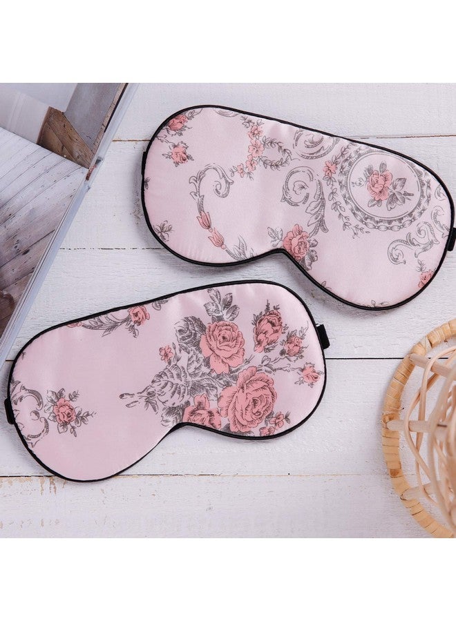 MAXFEEL 100% Pure Silk Eye Mask Sleep Eye Mask Eye Cover Eyeshade Sleeping Eye Mask Floral Colors (1) - Image 3
