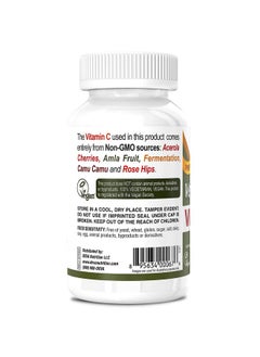 Deva Vegan Vitamins Vegan Food Based Premium Vitamin C Multisource Nongmo 90 Tablets  - Image 4