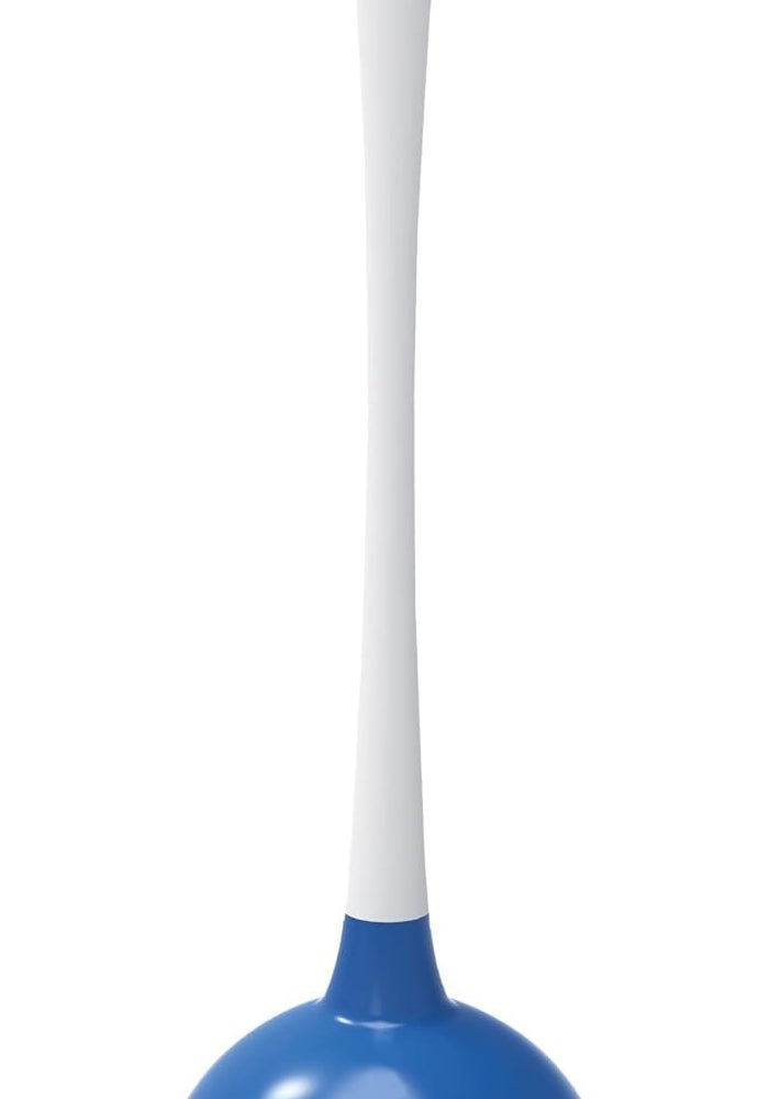 Vileda Durable rubber toilet plunger with powerful suction, white and blue - Image 1