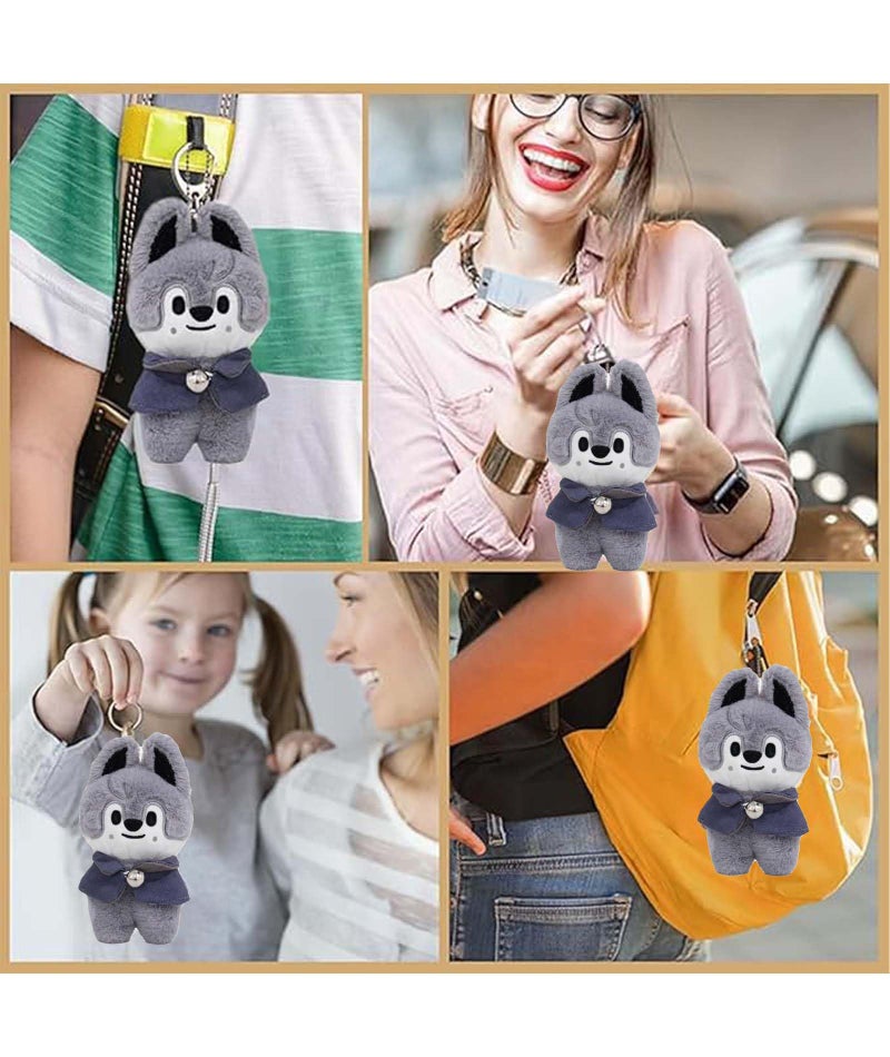 CartHome Siberian Husky Design Cute Keychain, Plush Keychain, 12cm Plushies Keychains for Fan to Collection or Decoration - Image 4