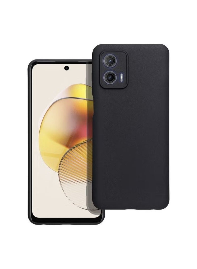 MUNTAQI Motorola G73 Case Cover - Soft Silicone TPU Matte Black Protective Rubber Slim Fit Drop Protection Designed for Moto G73 | Anti-Slip, Shockproof, Lightweight, and Durable - Image 4