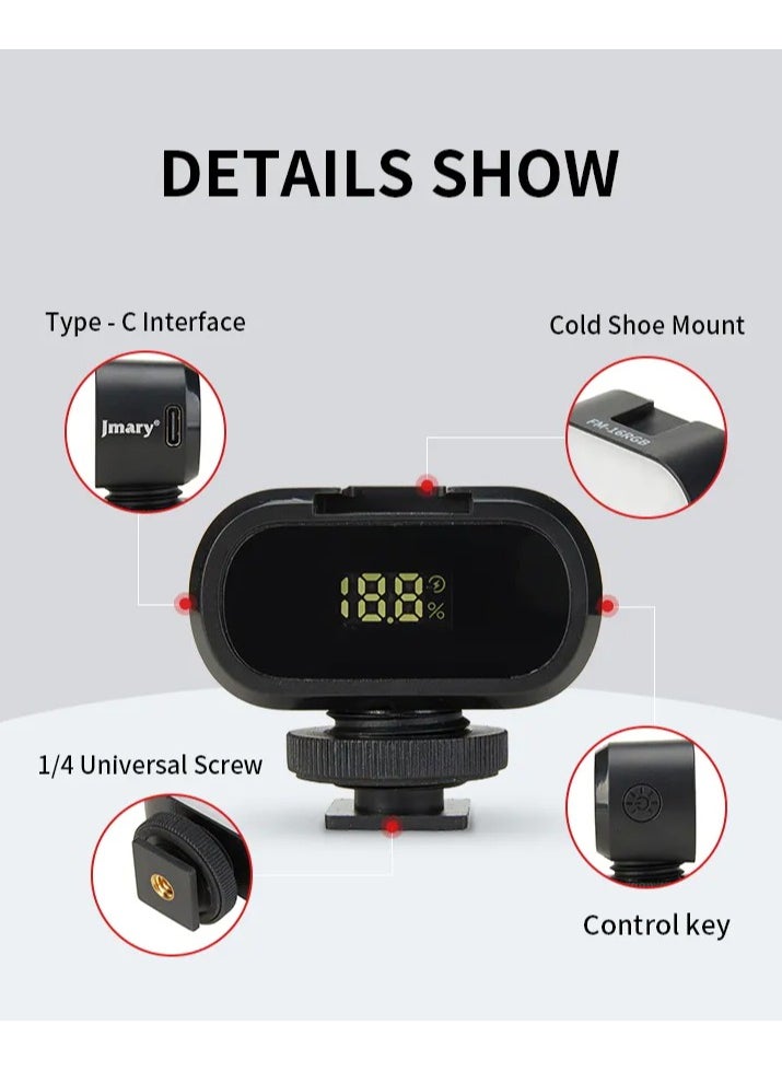 Jmary FM-16 RGB Mini Video Lights LED Camera 360° Full-Colour Portable Photography Lighting Rechargeable Dimmable Panel Lamp With Clip Mount  - Image 3