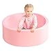 TRENDBOX Memory Foam Sponge Indoor Round Ball Pit NO Balls for Toddler Children Light Pink - Image 4