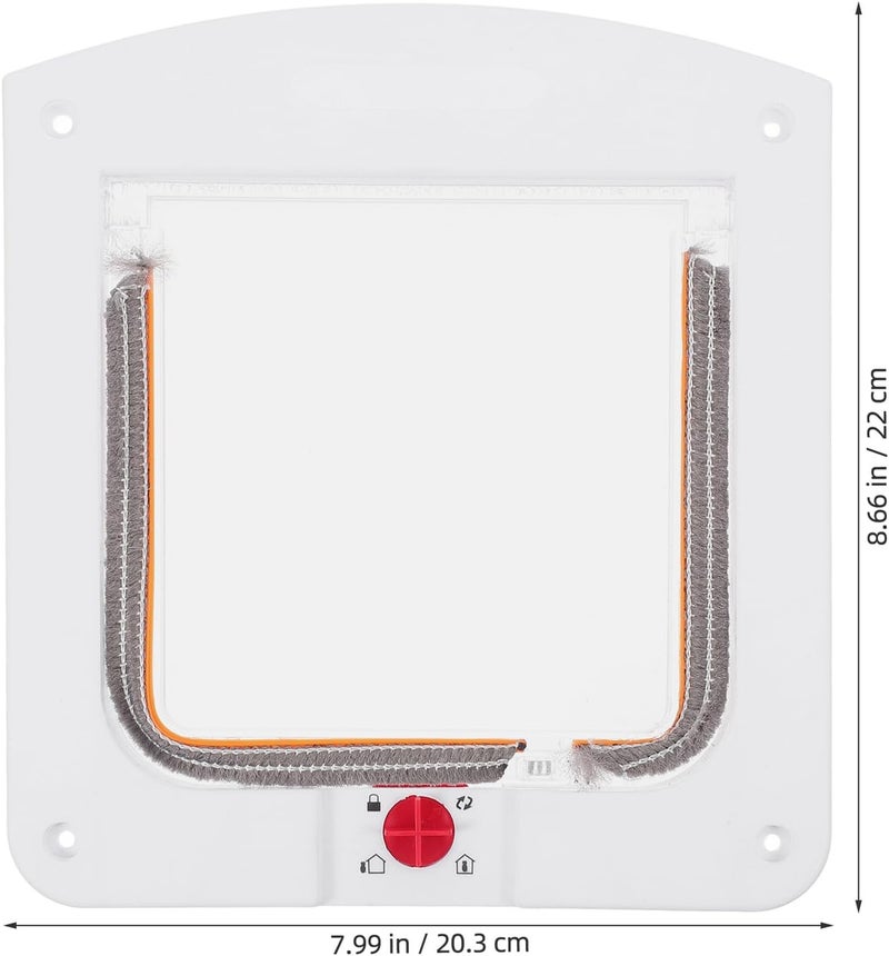 Healifty Adjustable Indoor Cat Door and Dog Gate with Dual-Way Pet Flap, Easy Installation Window and Wall Mount, Reliable Cat Flap Door for Home Use - Image 2
