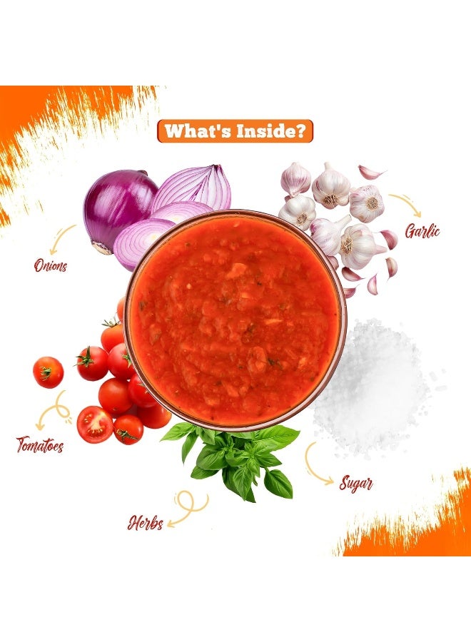Chokhi Dhani Garlic Tomato Onion Pasta Sauce 400 gm | Rich & Flavorful Italian-Style Sauce with Fresh Garlic, Ripe Tomatoes & Onions - Image 5