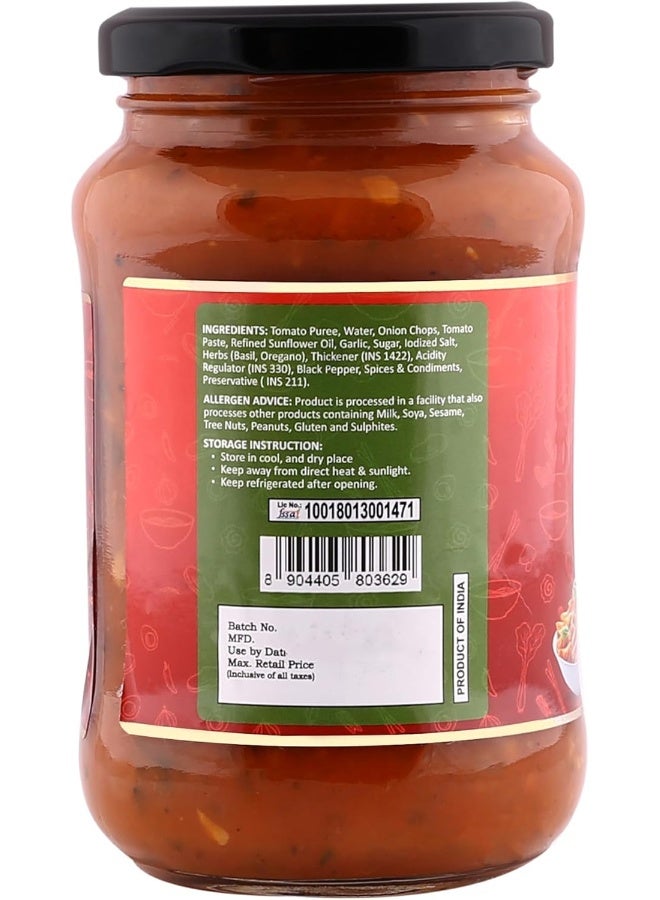 Chokhi Dhani Garlic Tomato Onion Pasta Sauce 400 gm | Rich & Flavorful Italian-Style Sauce with Fresh Garlic, Ripe Tomatoes & Onions - Image 3